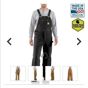 Carhartt Arctic bib overalls size 34x28 new